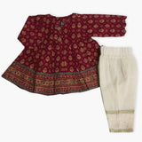 Girls Shalwar Suit - Maroon, Girls Shalwar Kameez, Chase Value, Chase Value
