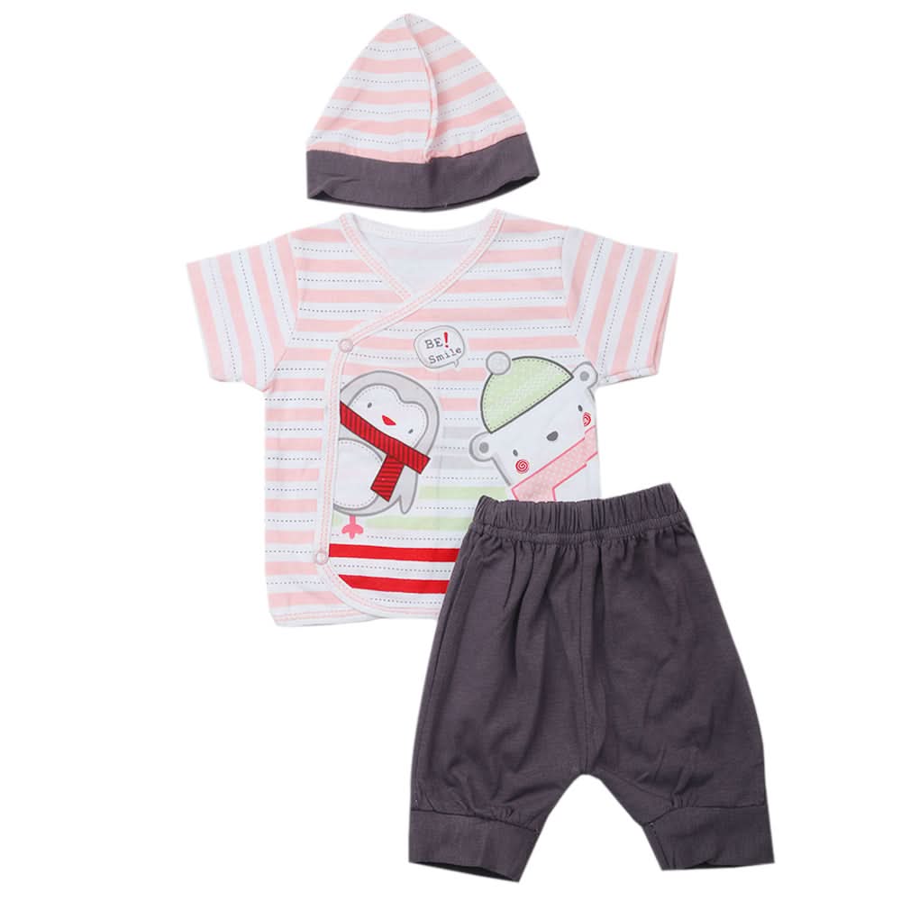 Newborn Boys Half Sleeves Suit - Pink, Kids, Newborn Boys Sets And Suits, Chase Value, Chase Value