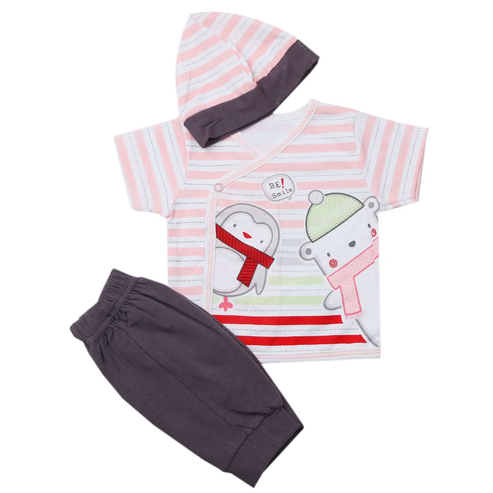 Newborn Boys Half Sleeves Suit - Pink, Kids, Newborn Boys Sets And Suits, Chase Value, Chase Value