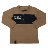 Boy's Full Sleeves T-Shirt 123 - Light Brown, Kids, Boys T-Shirts, Chase Value, Chase Value