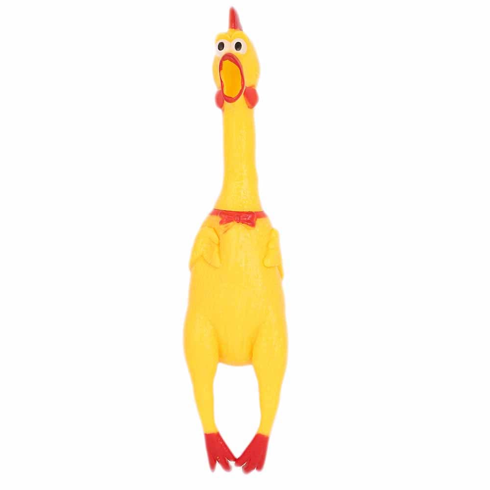 Rubber Hen Whistle - Yellow, Kids, Animals, Chase Value, Chase Value