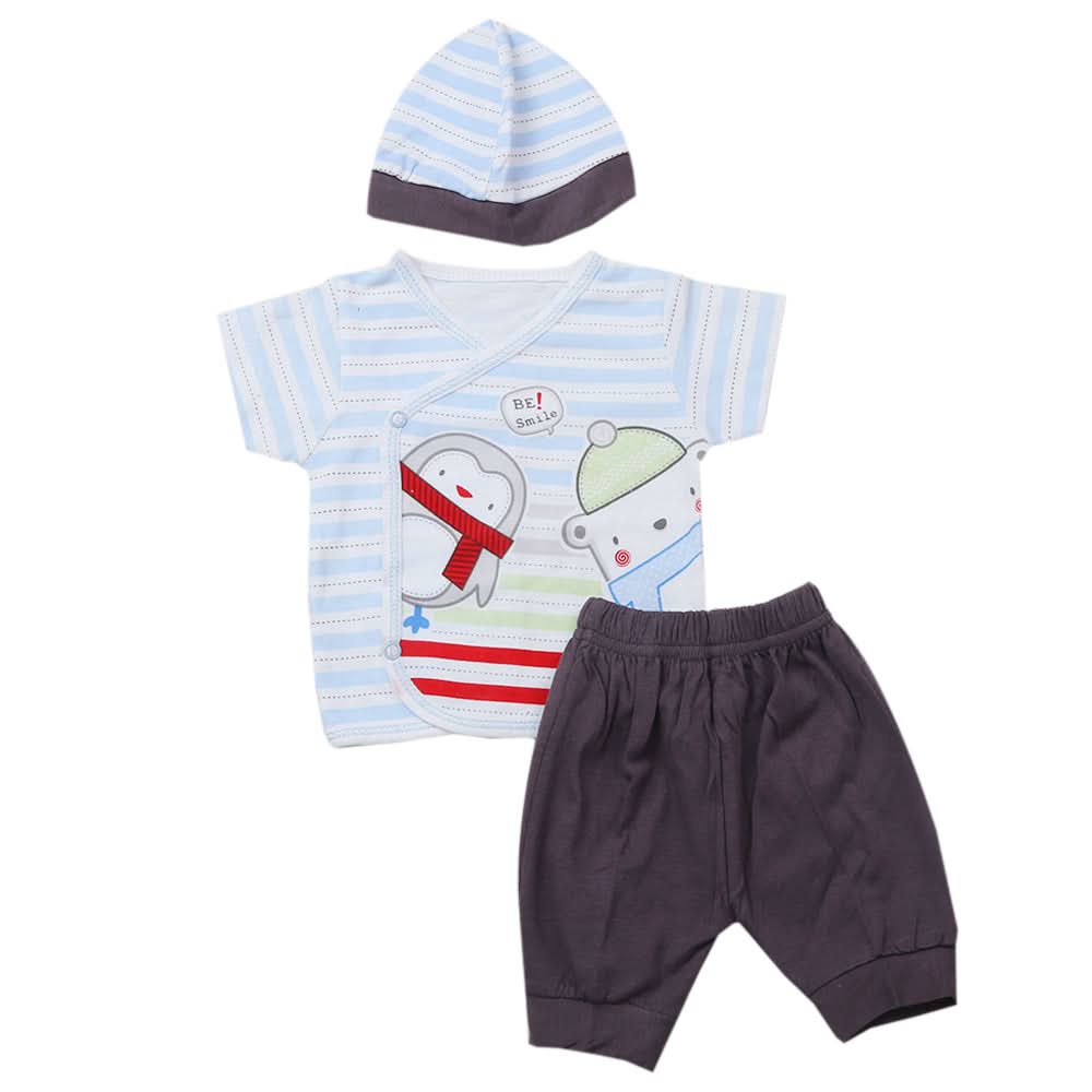 Newborn Boys Half Sleeves Suit - Blue, Kids, Newborn Boys Sets And Suits, Chase Value, Chase Value