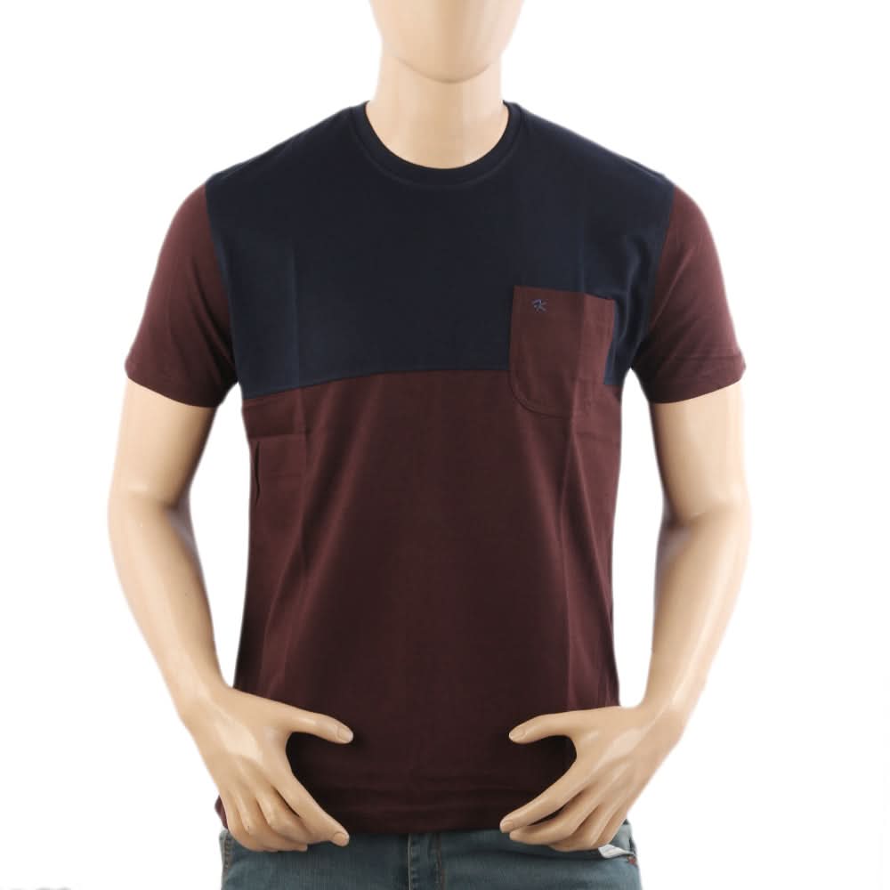 Men's Half Sleeves T-Shirt - Dark Blue, Men's T-Shirts & Polos, Chase Value, Chase Value