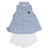 Newborn Girls Half Sleeves Short Suit - Blue, Kids, Newborn Girls Sets And Suits, Chase Value, Chase Value