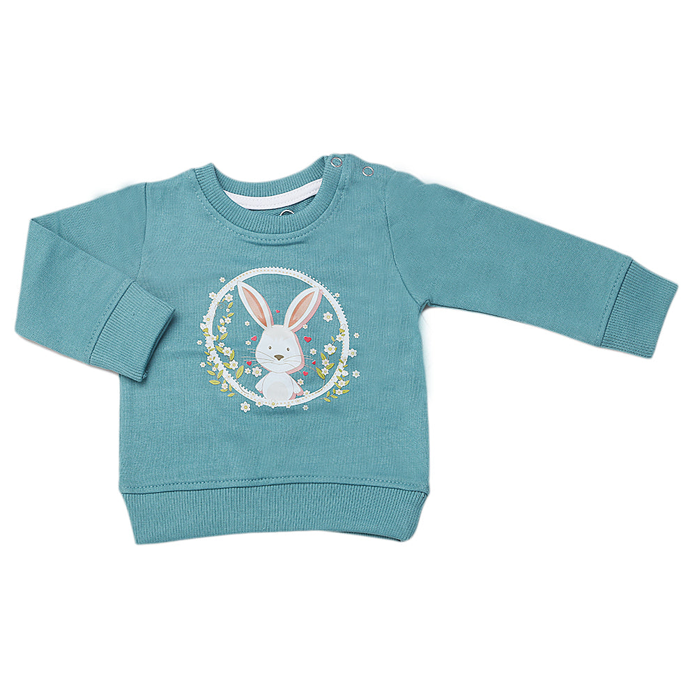 Newborn Girls T-Shirt - Sea Green, Kids, New Born Girls T-Shirts, Chase Value, Chase Value