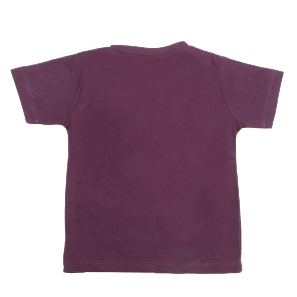 Boys Half Sleeves Jersey T-Shirt 4144 - Purple, Kids, Boys T-Shirts, Chase Value, Chase Value