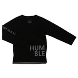 Boy's Full Sleeves T-Shirt 123 - Black, Kids, Boys T-Shirts, Chase Value, Chase Value