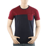 Men's Half Sleeves T-Shirt - Maroon, Men's T-Shirts & Polos, Chase Value, Chase Value
