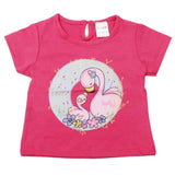 Newborn Girls Half Sleeves T-Shirt - Dark Pink, Kids, Newborn Girls T-Shirts, Chase Value, Chase Value