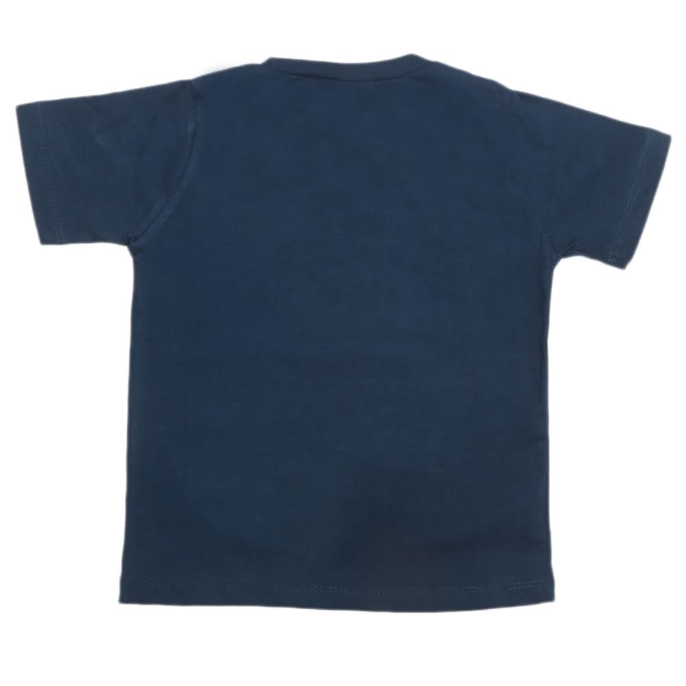 Boys Half Sleeves Jersey T-Shirt 4144 - Steel Blue, Kids, Boys T-Shirts, Chase Value, Chase Value