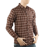 Men's Casual Club Check Shirt - Dark Brown, Men's Shirts, Chase Value, Chase Value