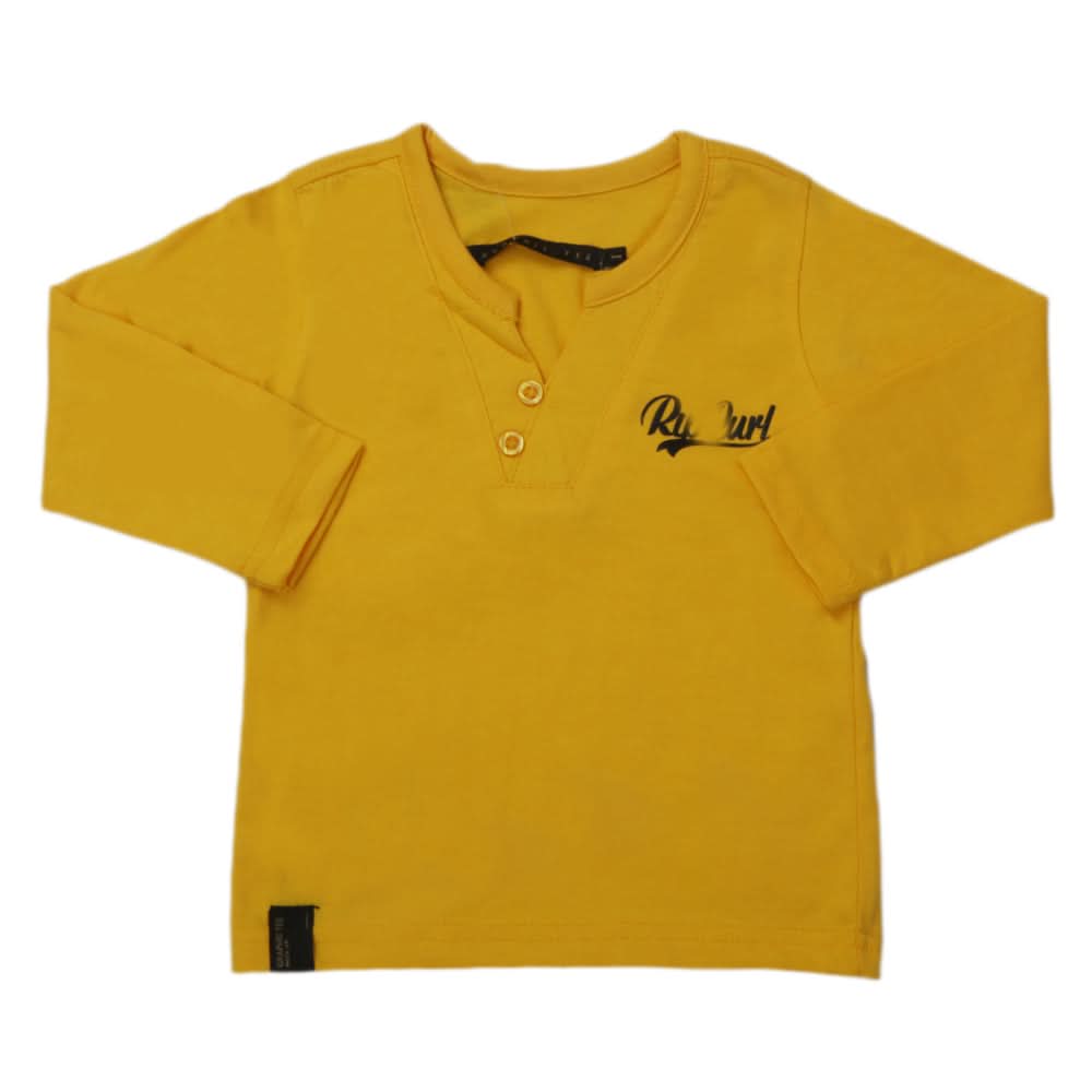 Boy's Full Sleeves T-Shirt 123 - Yellow, Kids, Boys T-Shirts, Chase Value, Chase Value