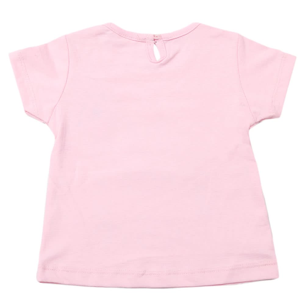 Newborn Girls Half Sleeves T-Shirt - Light Pink, Kids, Newborn Girls T-Shirts, Chase Value, Chase Value