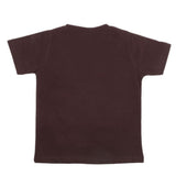 Boys Half Sleeves Jersey T-Shirt 4144 - Dark Brown, Kids, Boys T-Shirts, Chase Value, Chase Value