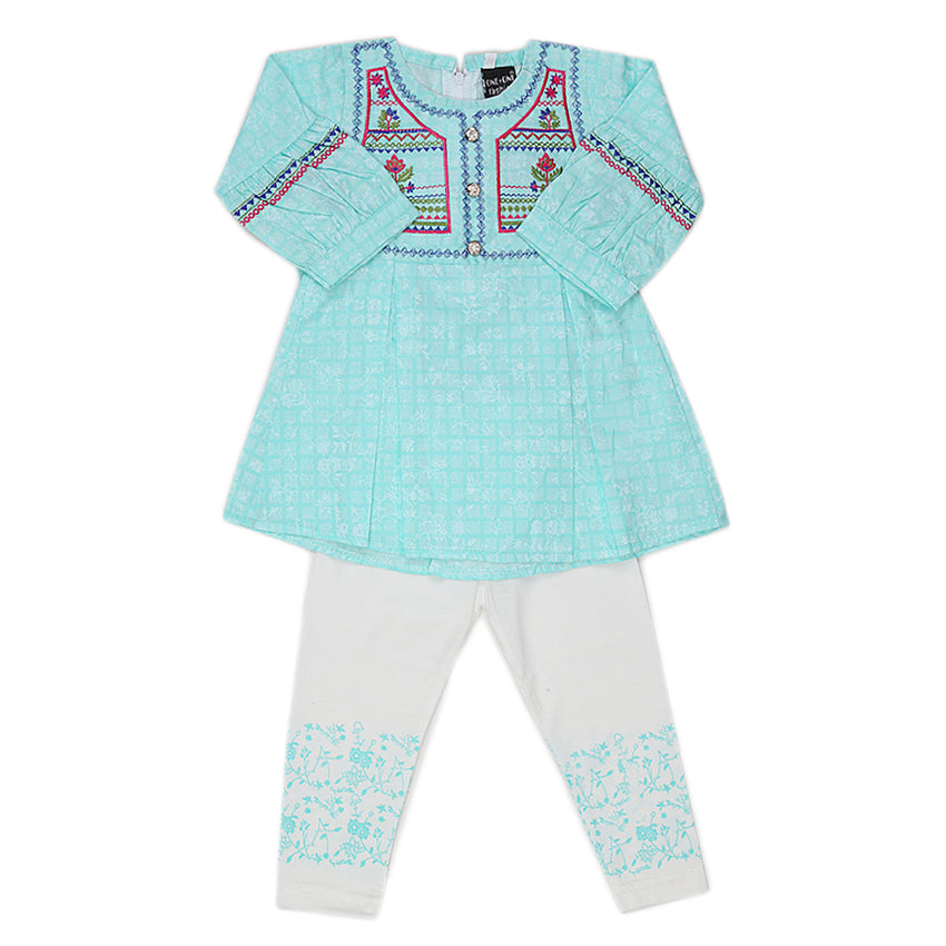 Girls Pajama Suit - Sea Green, Kids, Girls Sets And Suits, Chase Value, Chase Value