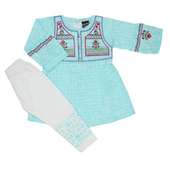 Girls Pajama Suit - Sea Green - A, Kids, Girls Sets And Suits, Chase Value, Chase Value