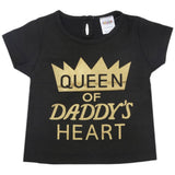 Newborn Girls Half Sleeves T-Shirt - Black, Kids, Newborn Girls T-Shirts, Chase Value, Chase Value