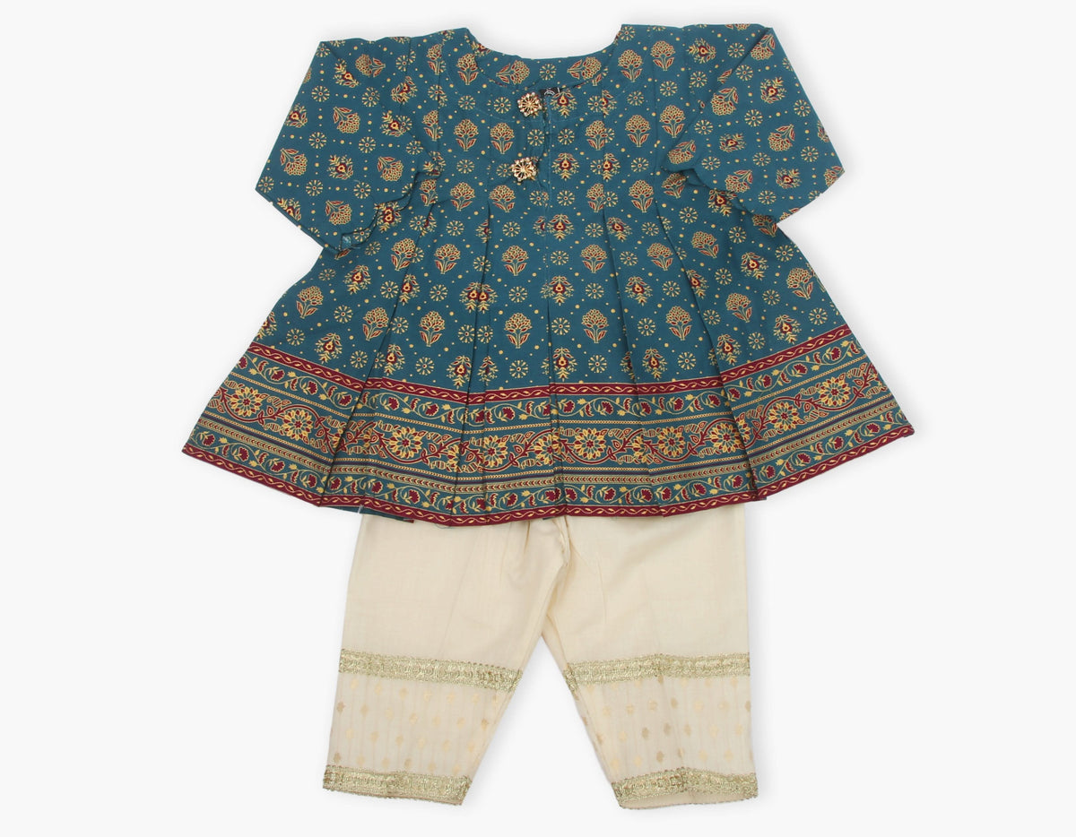 Girls Shalwar Suit - Sea Green, Girls Shalwar Kameez, Chase Value, Chase Value
