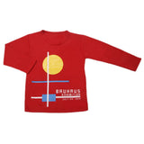 Boy's Full Sleeves T-Shirt - Red, Kids, Boys T-Shirts, Chase Value, Chase Value