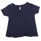 Newborn Girls Half Sleeves T-Shirt - Navy Blue, Kids, Newborn Girls T-Shirts, Chase Value, Chase Value