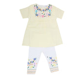 Newborn Girls Half Sleeves Suit 6B-130 - Yellow, Kids, NB Girls Sets And Suits, Chase Value, Chase Value