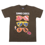 Boys Half Sleeves T-Shirt 3989 - Olive Green, Kids, Boys T-Shirts, Chase Value, Chase Value