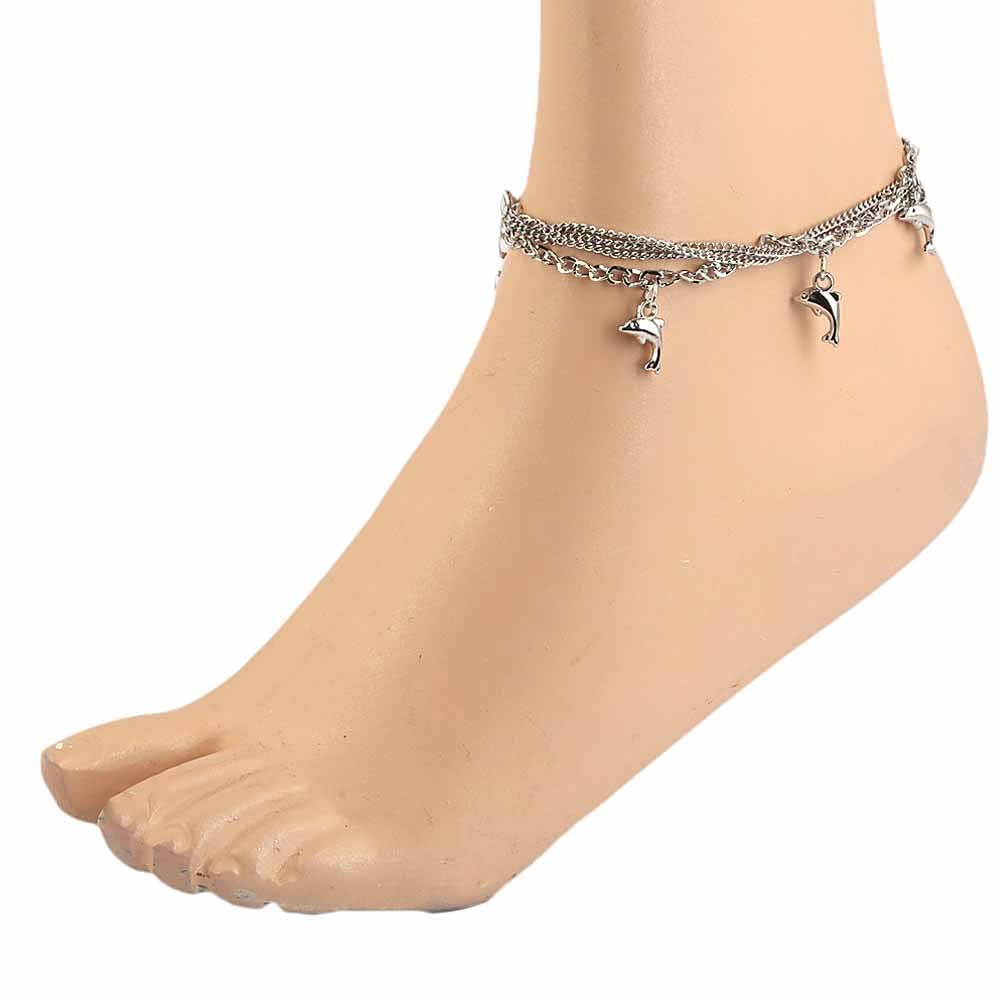 Women's Anklet - Silver, Women, Foot Jewellery, Chase Value, Chase Value