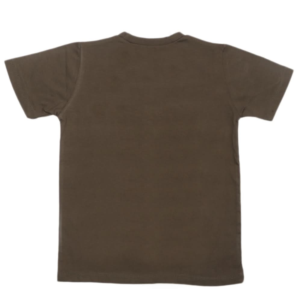 Boys Half Sleeves T-Shirt 3989 - Olive Green, Kids, Boys T-Shirts, Chase Value, Chase Value