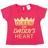 Newborn Girls Half Sleeves T-Shirt - Dark Pink, Kids, Newborn Girls T-Shirts, Chase Value, Chase Value