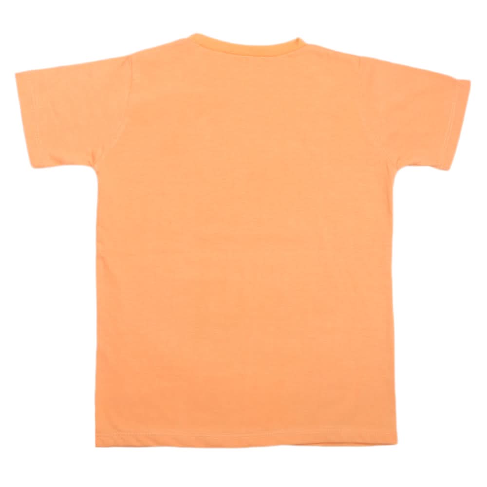 Boys Half Sleeves T-Shirt 3989 - Orange, Kids, Boys T-Shirts, Chase Value, Chase Value