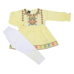 Girls Pajama Suit 1268 Yellow - A, Kids, Girls Sets And Suits, Chase Value, Chase Value