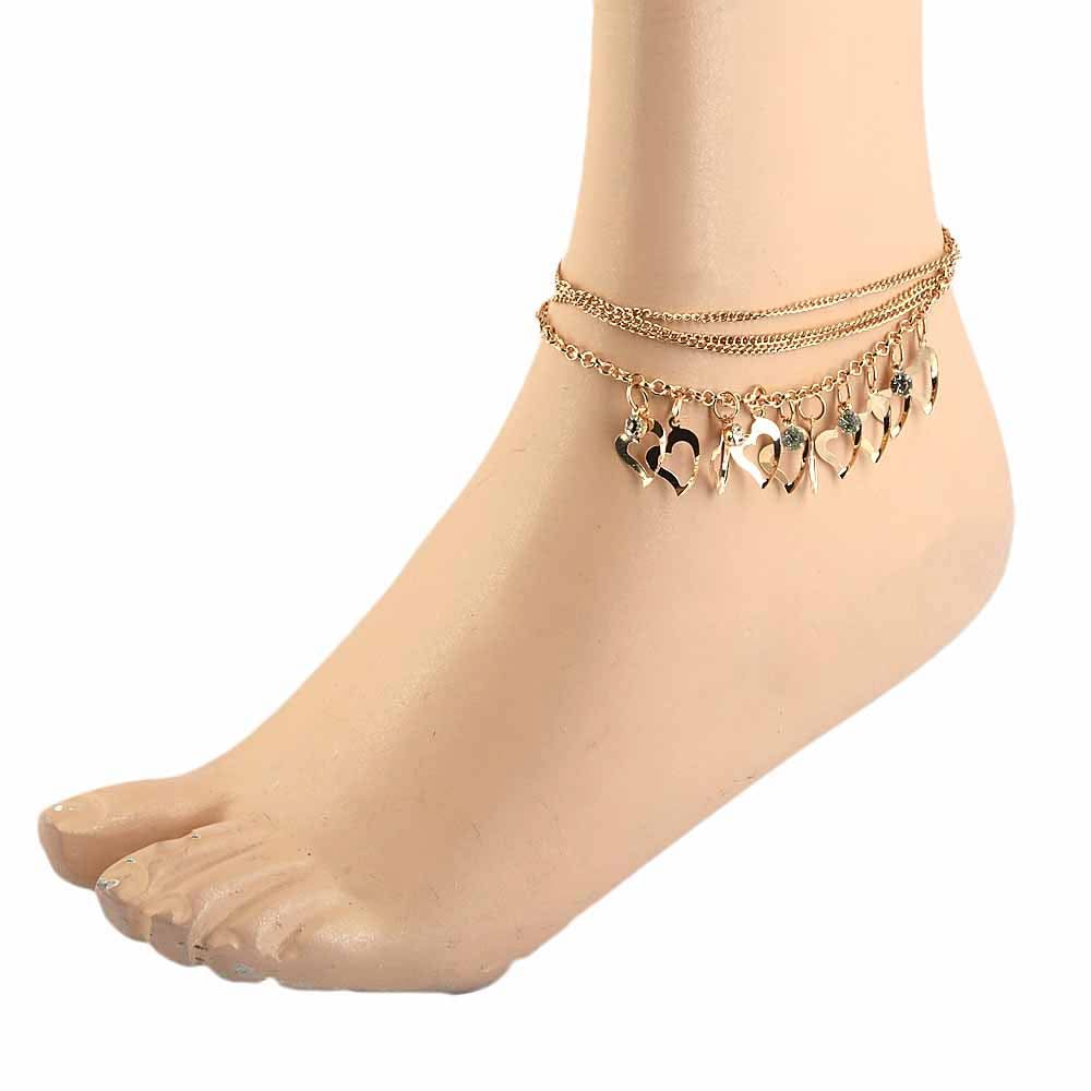 Women's Anklet - Golden, Women, Foot Jewellery, Chase Value, Chase Value