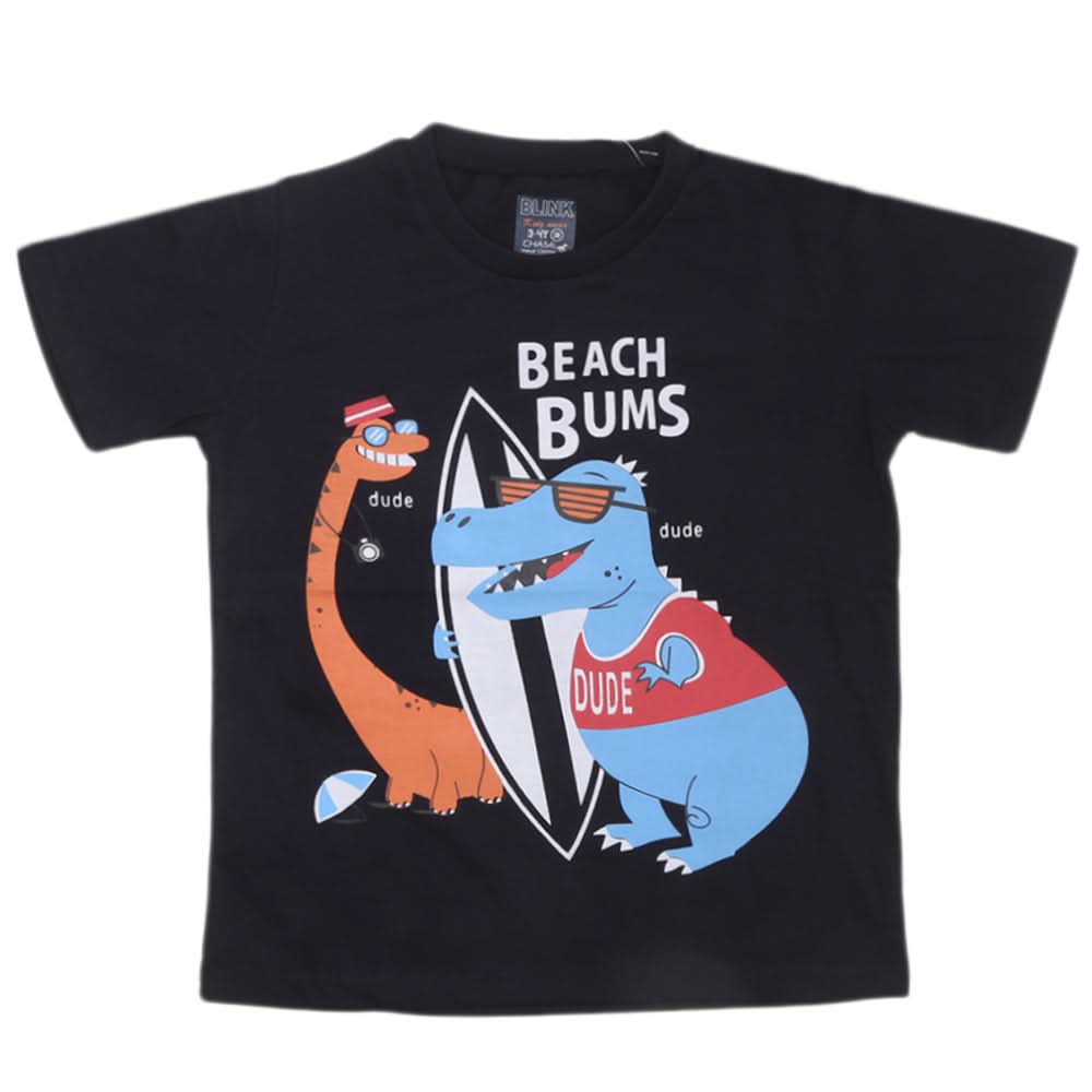 Boys Half Sleeves Jersey T-Shirt - Navy Blue, Kids, Boys T-Shirts, Chase Value, Chase Value