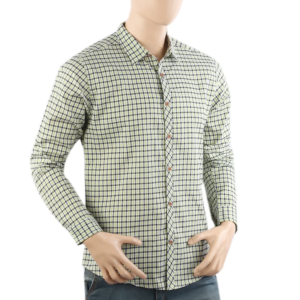 Men's Casual Club Check Shirt - Light Green, Men's Shirts, Chase Value, Chase Value