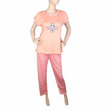 Women's 2 Piece Night Suit - Peach, Women, Night Suit, Chase Value, Chase Value