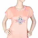 Women's 2 Piece Night Suit - Peach, Women, Night Suit, Chase Value, Chase Value