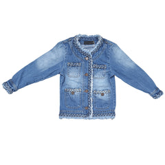 Eminent Girls Full Sleeves Jacket E9 - Blue, Kids, Girls Jackets, Eminent, Chase Value