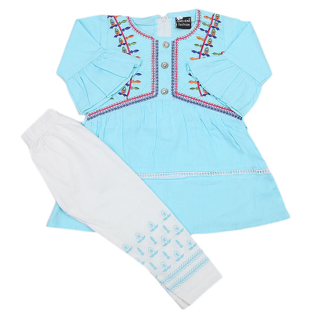Girls Pajama Suit - Blue - A, Kids, Girls Sets And Suits, Chase Value, Chase Value
