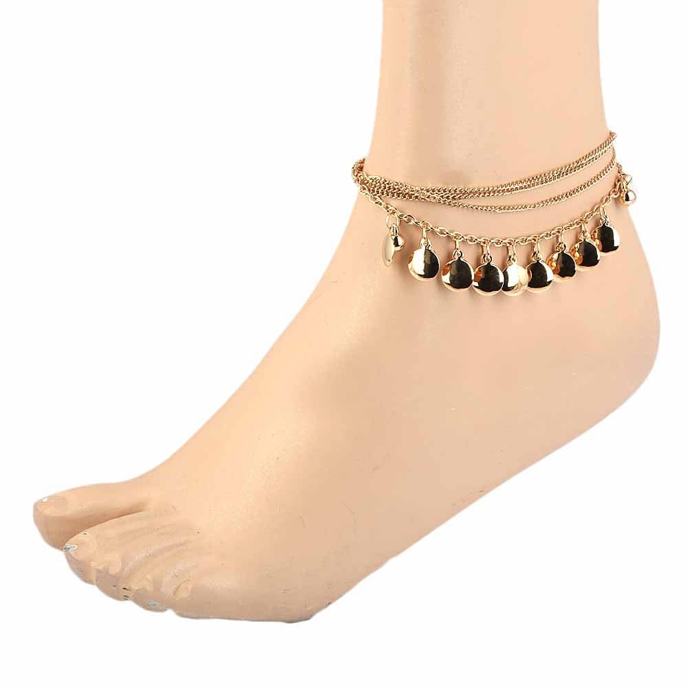 Women's Anklet - Golden, Women, Foot Jewellery, Chase Value, Chase Value