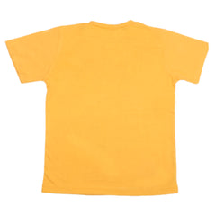 Boys Half Sleeves T-Shirt 3994 - Yellow, Kids, Boys T-Shirts, Chase Value, Chase Value