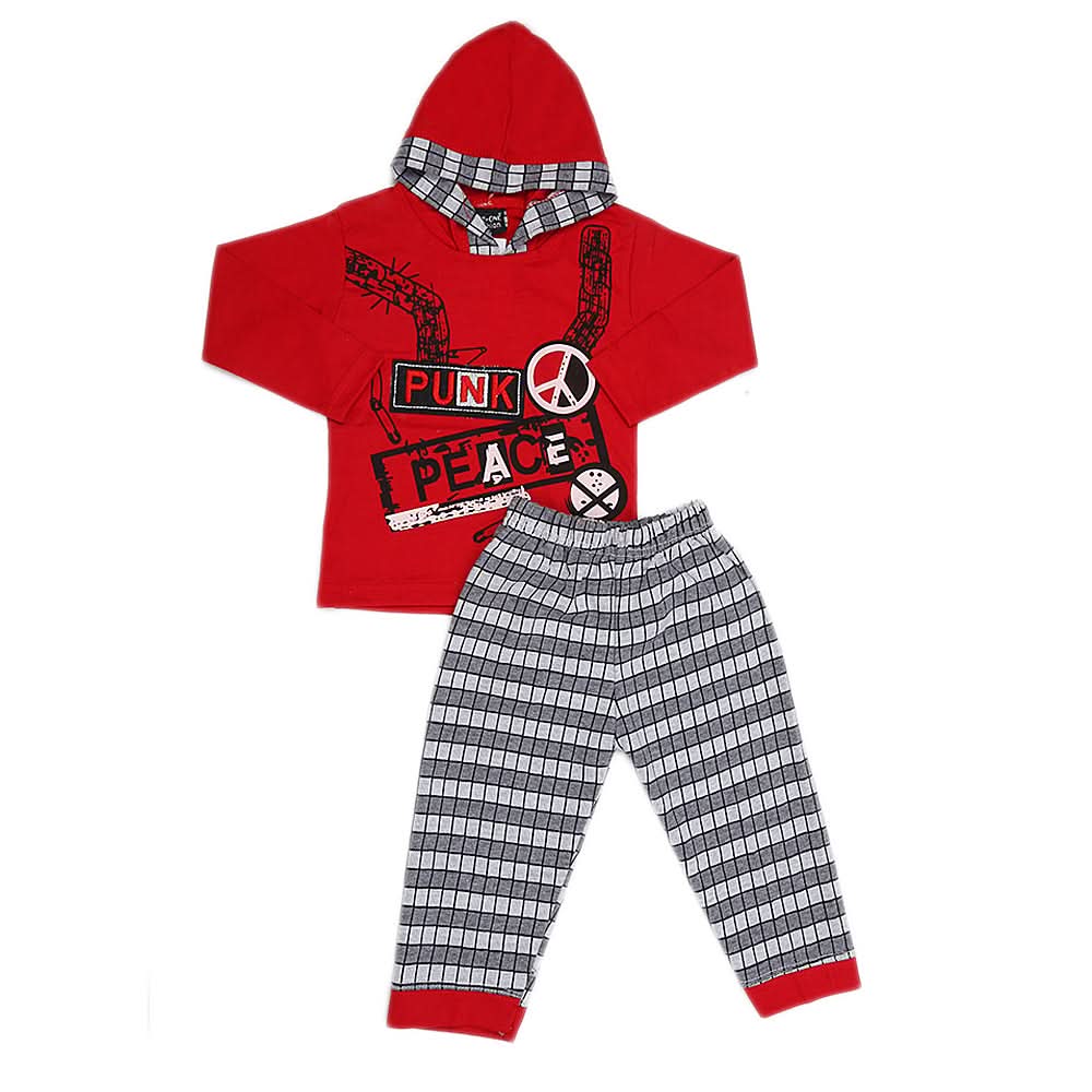 Boys Pajamas Suits 2232  - Red, Kids, Boys Sets And Suits, Chase Value, Chase Value