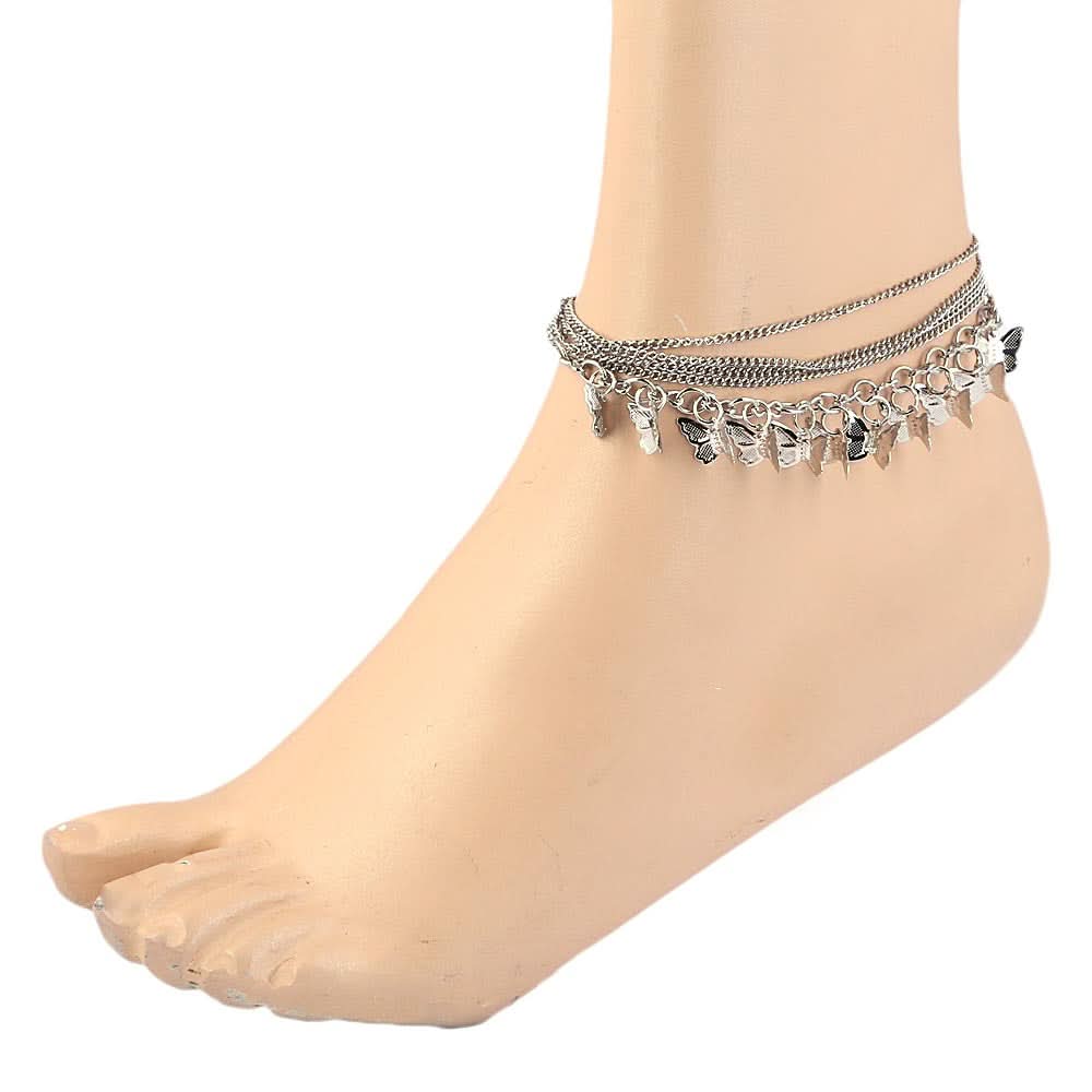 Women's Anklet - Silver, Women, Foot Jewellery, Chase Value, Chase Value