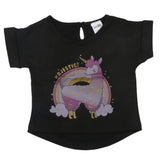 Newborn Girls Half Sleeves T-Shirt - Black, Kids, Newborn Girls T-Shirts, Chase Value, Chase Value