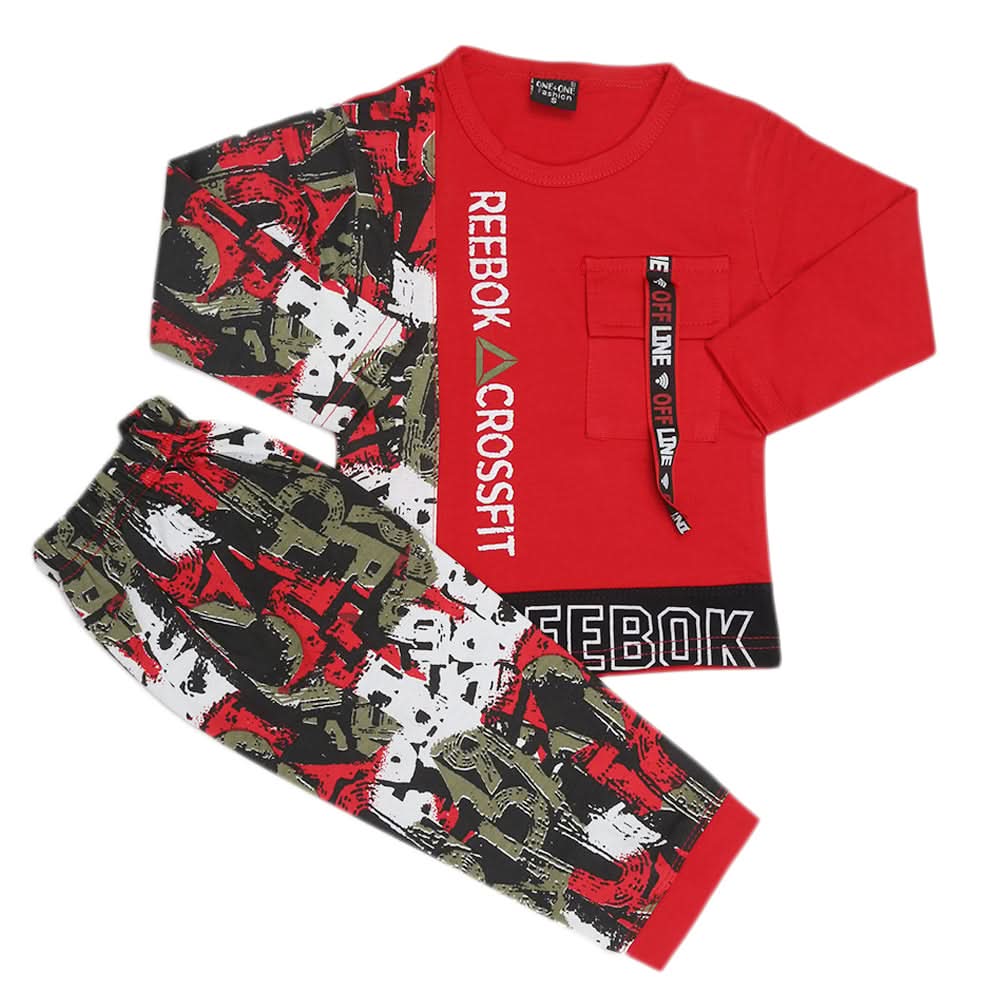 Boys Pajamas Suits 2228  - Red, Kids, Boys Sets And Suits, Chase Value, Chase Value
