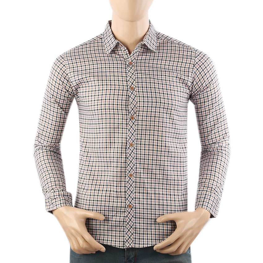Men's Casual Club Check Shirt - Brown, Men's Shirts, Chase Value, Chase Value