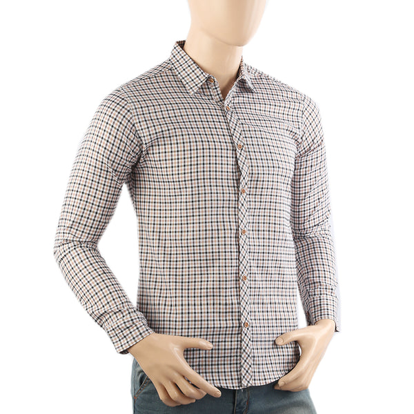 Men's Casual Club Check Shirt - Brown, Men's Shirts, Chase Value, Chase Value