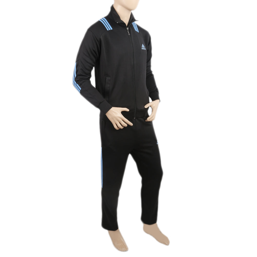 Men's Yarn Dyed Track Suit - Black, Men, Track Suits, Chase Value, Chase Value
