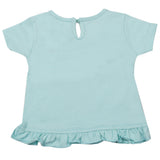 Newborn Girls Half Sleeves T-Shirt - Cyan, Kids, Newborn Girls T-Shirts, Chase Value, Chase Value