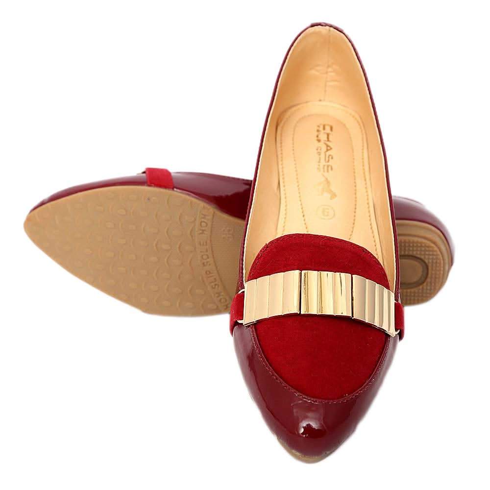 Women's Fancy Pumps (436) - Maroon, Women, Pumps, Chase Value, Chase Value