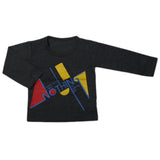 Boy's Full Sleeves T-Shirt - Dark Grey, Kids, Boys T-Shirts, Chase Value, Chase Value